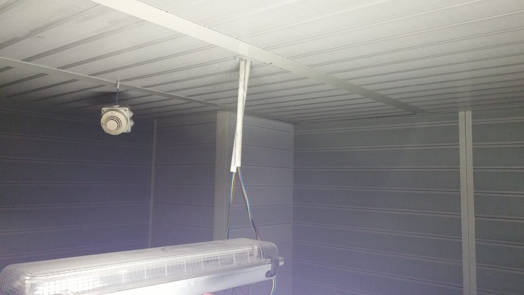 Isolalmento acustico locale ascensore, vista pareti e soffitto