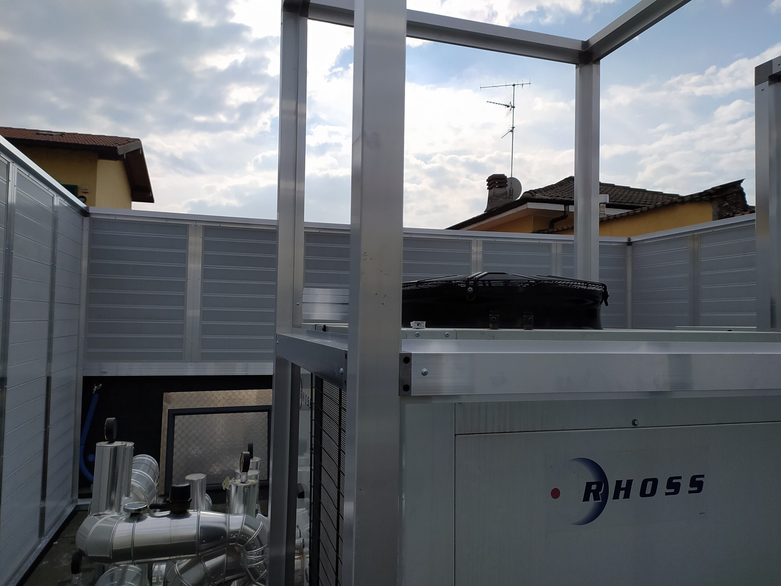 Schermature acustiche milano, struttra cassoni,cisliano