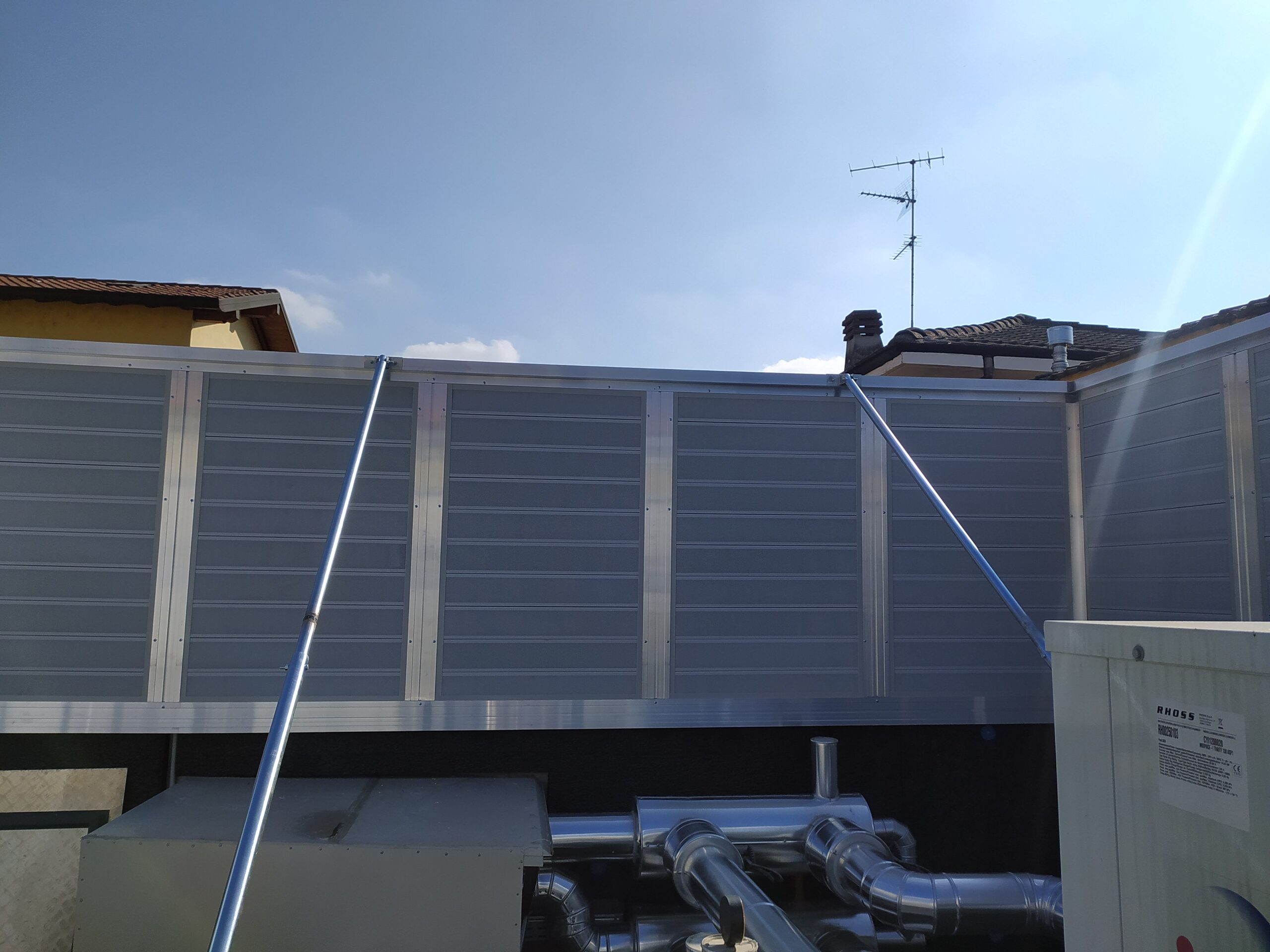 Schermature acustiche milano, vista interna, particolare,cisliano,