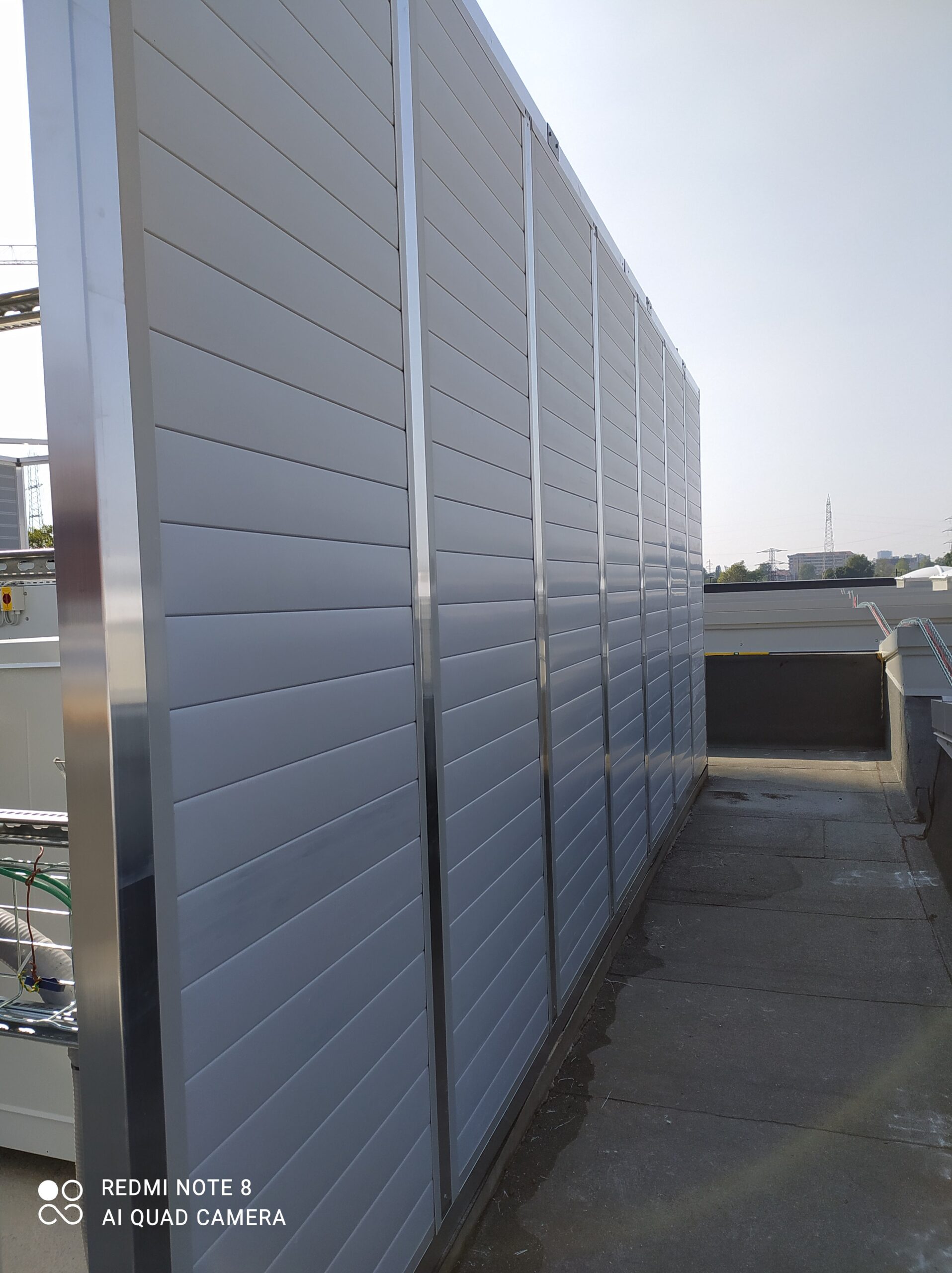 Schermature acustiche milano, vista pannelli