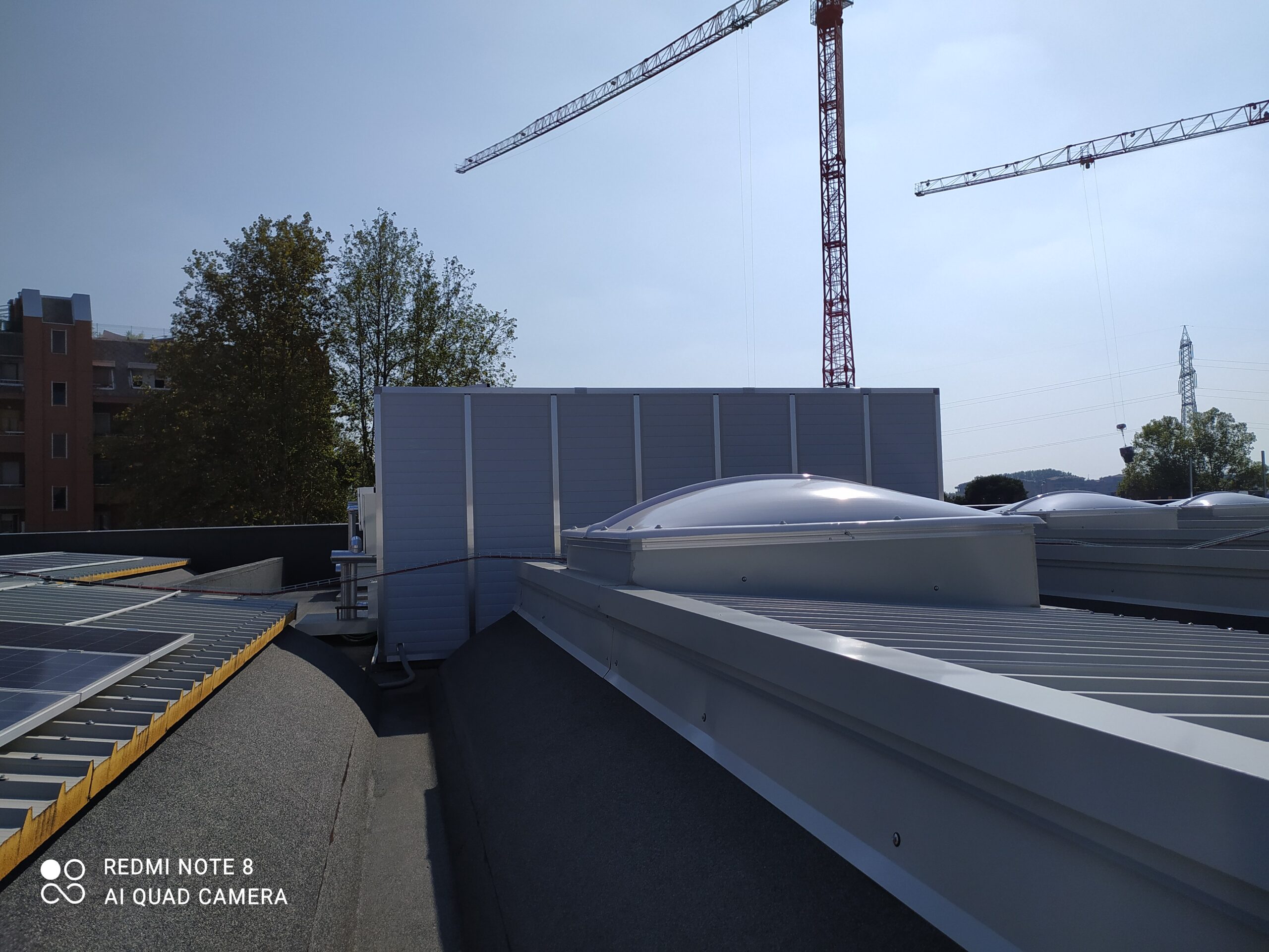 Schermature acustiche milano, vista schermo a