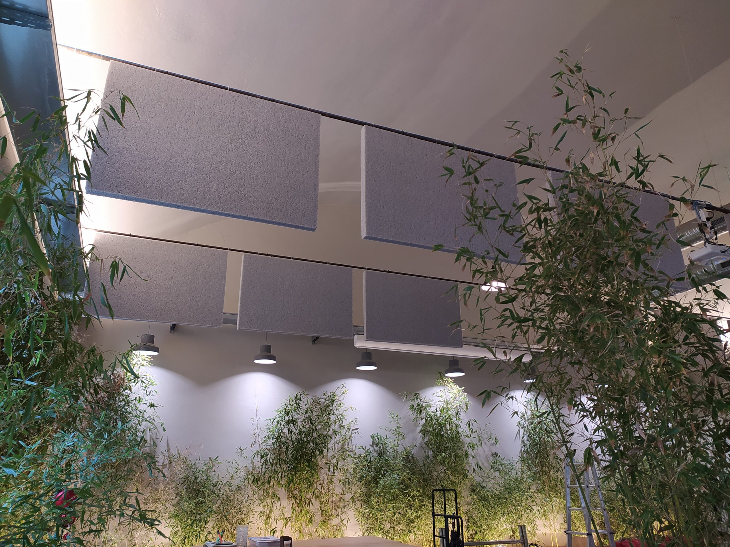 Correzione acustica milano, in fase di montaggio,4