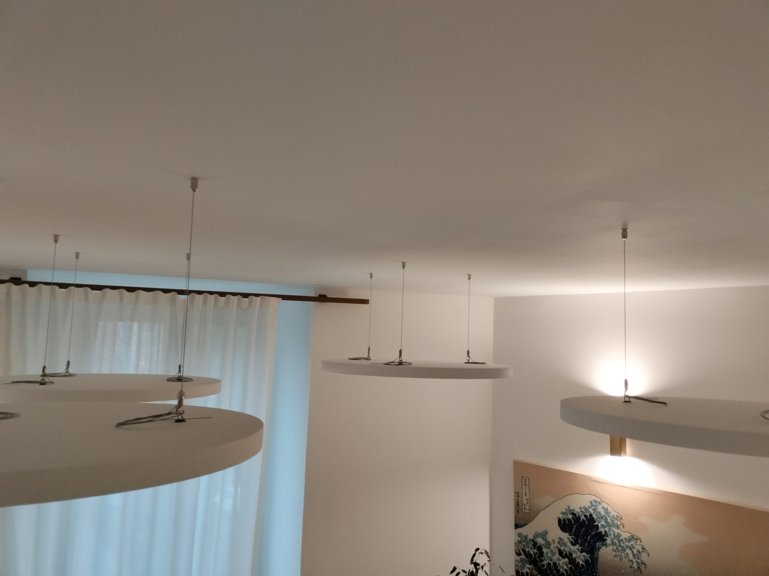 Pannelli fonoassorbenti isola ecophon solo circolari, vita superiore