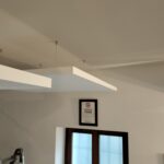 Correzione acustica Milano, pannelli fonoassorbenti ecophon solo square, sala 2, quote diverse 2