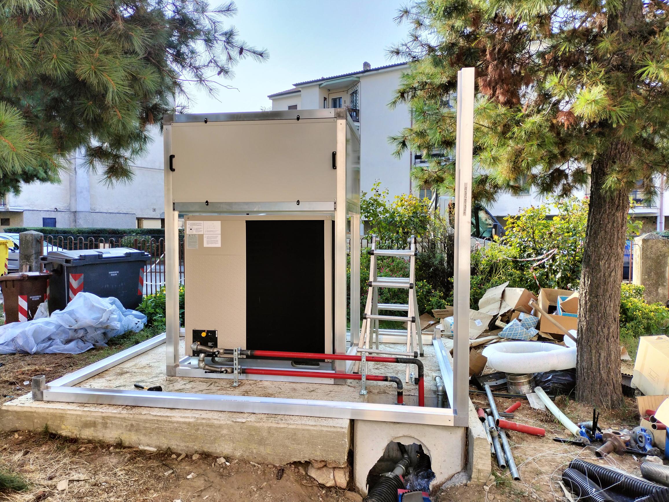 Schermatura acustica montaggio struttura 1