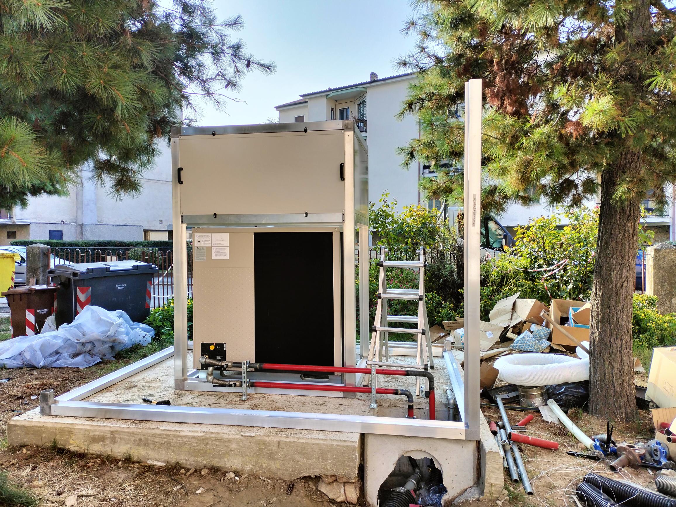 Schermatura acustica montaggio struttura