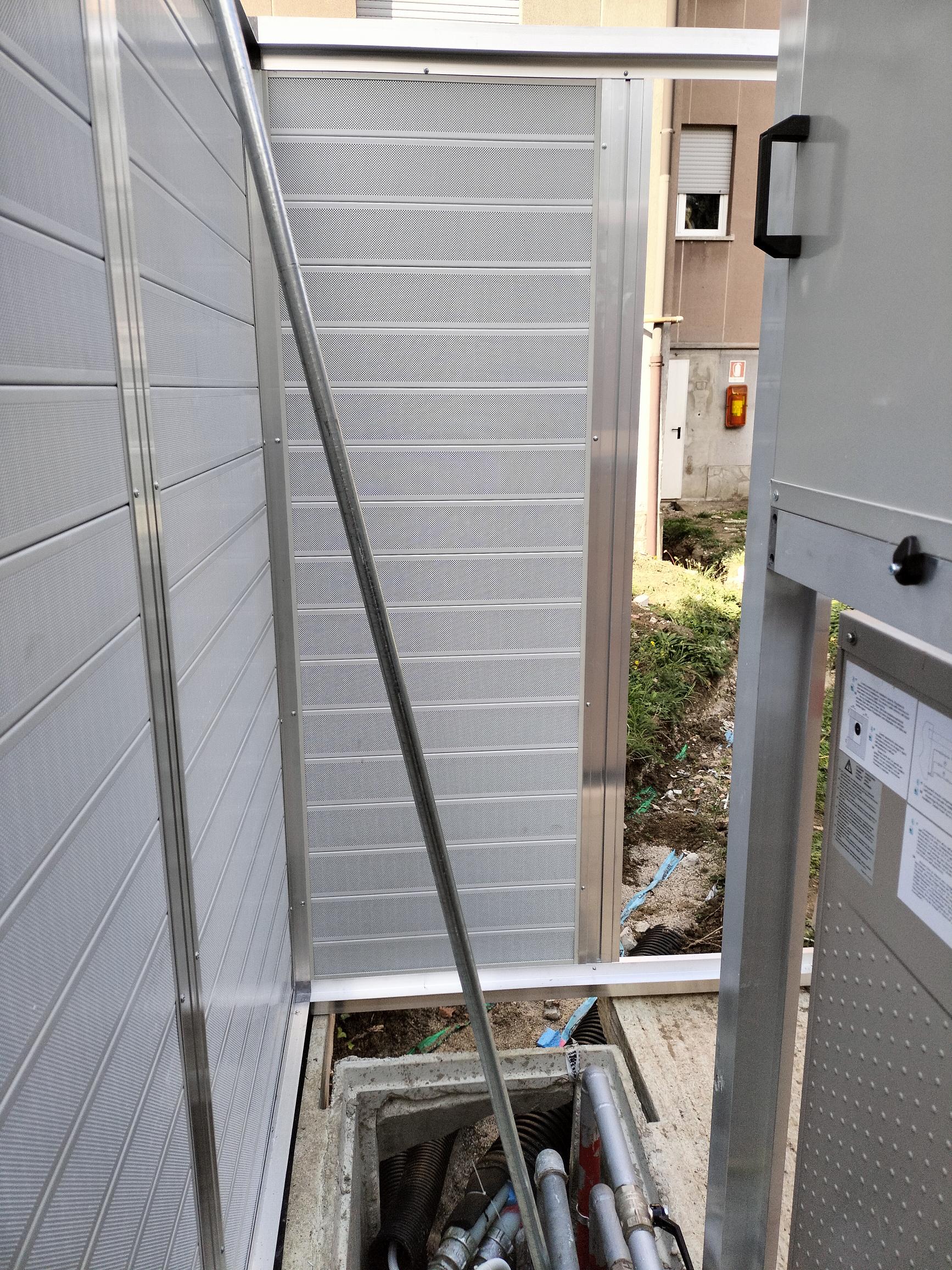 Schermatura acustica struttura, e pannelli, interno 2