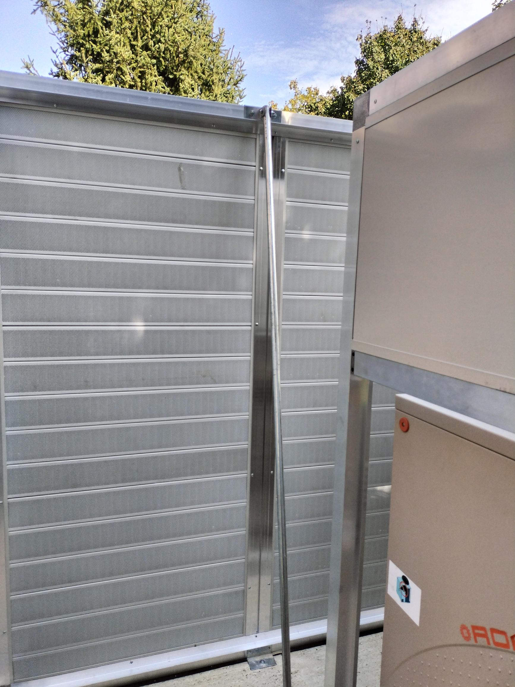 Schermatura acustica struttura, e pannelli, interno