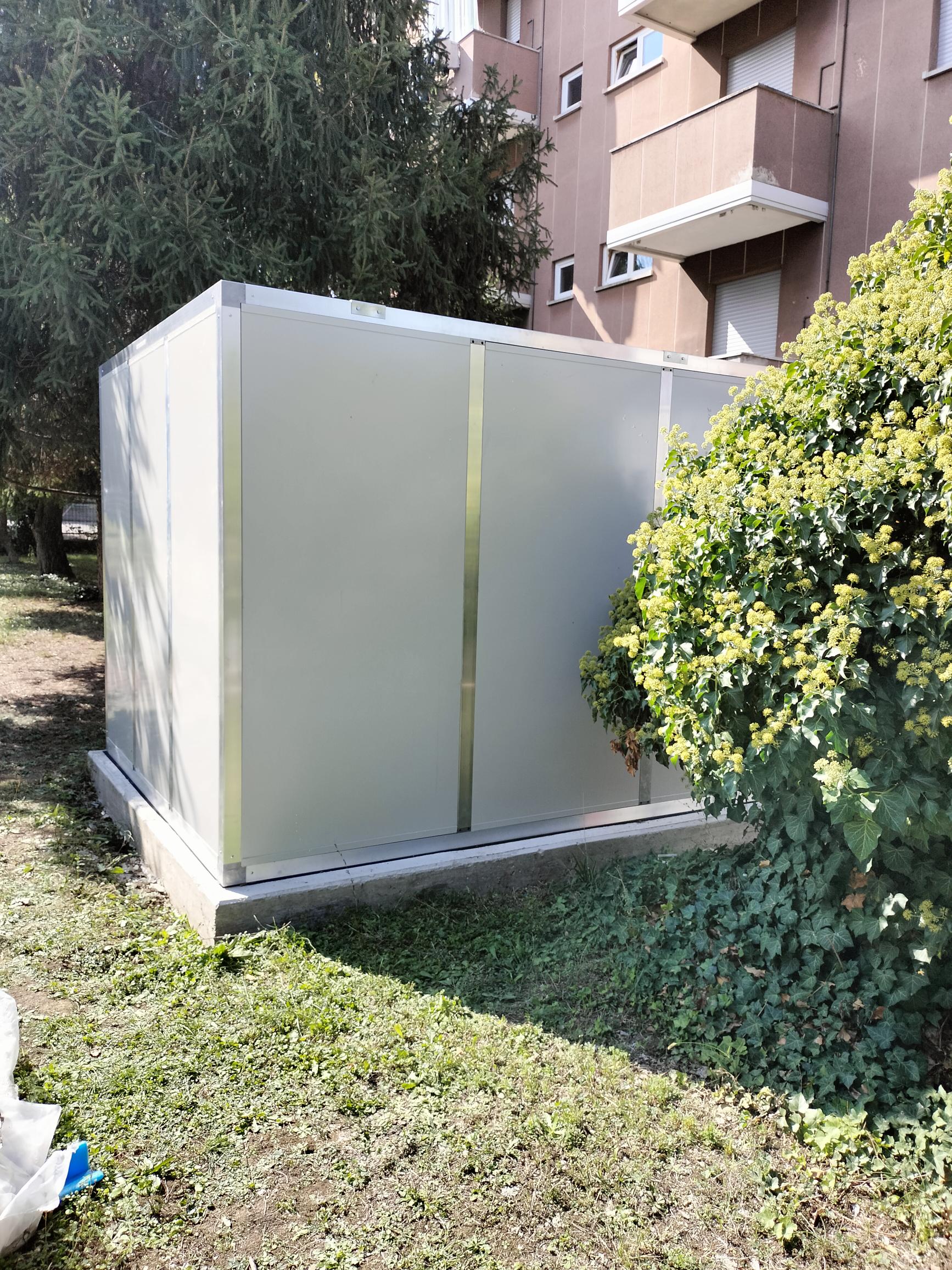 Schermatura acustica struttura, e pannelli, vista esterna 4