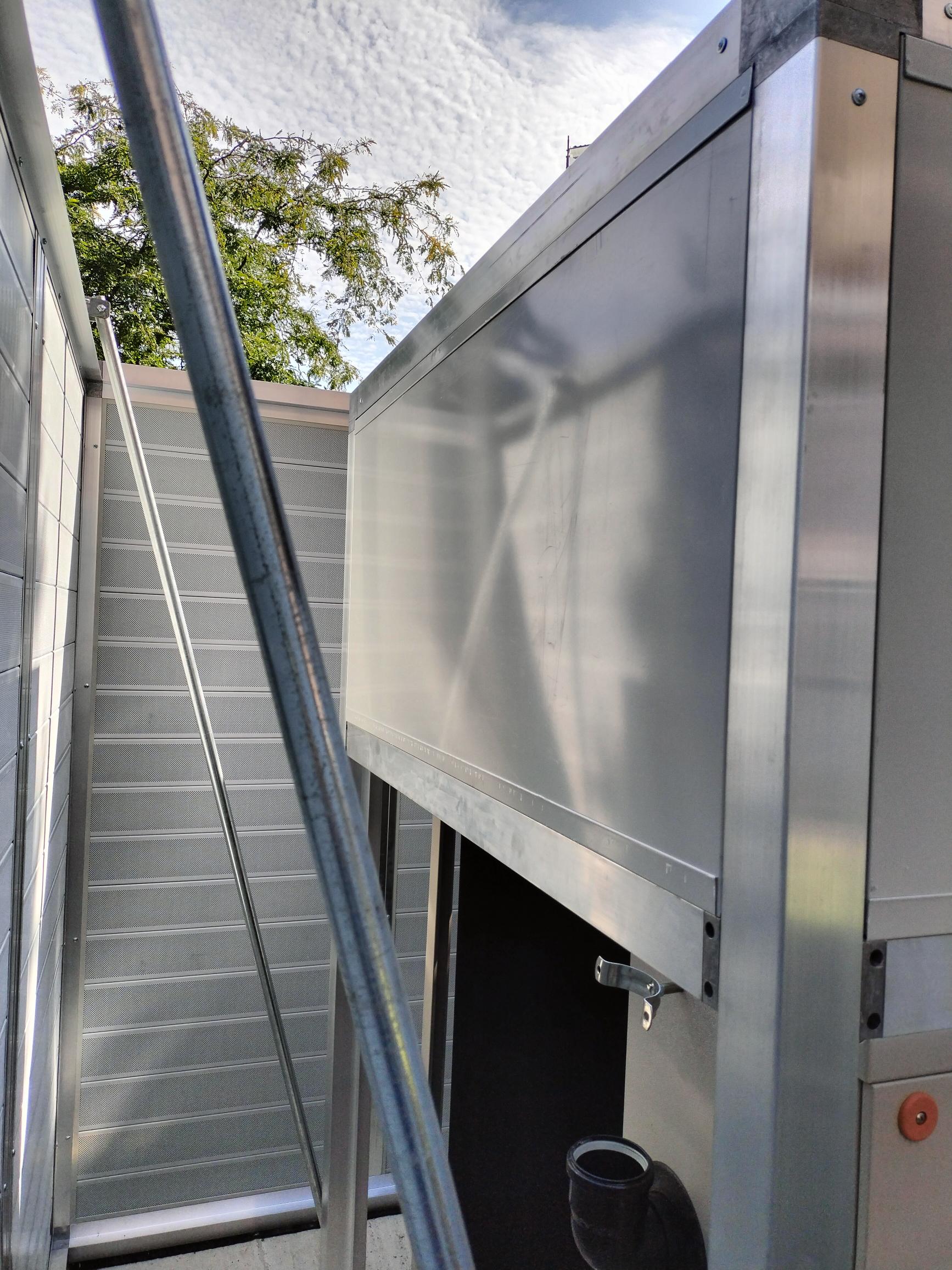 Schermatura acustica struttura, e pannelli, vista interna 2