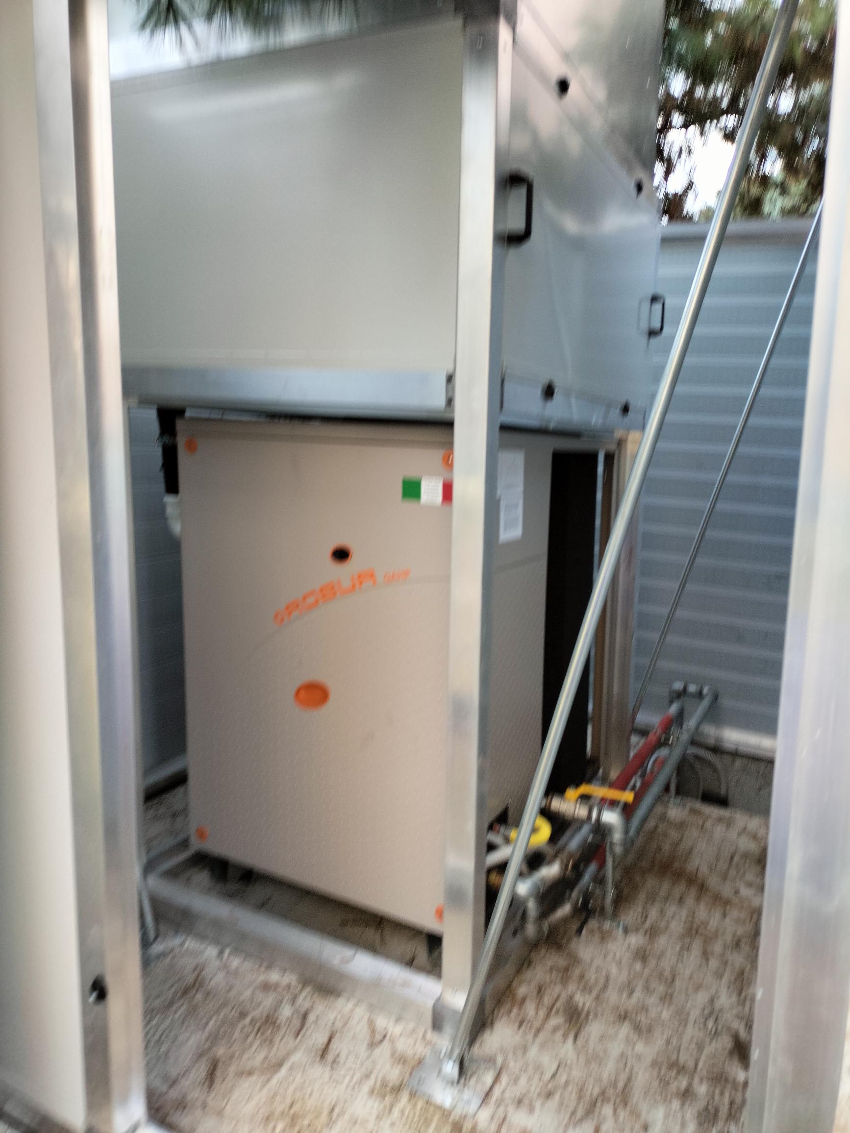 Schermatura acustica struttura, e pannelli, vista schermo interno 1