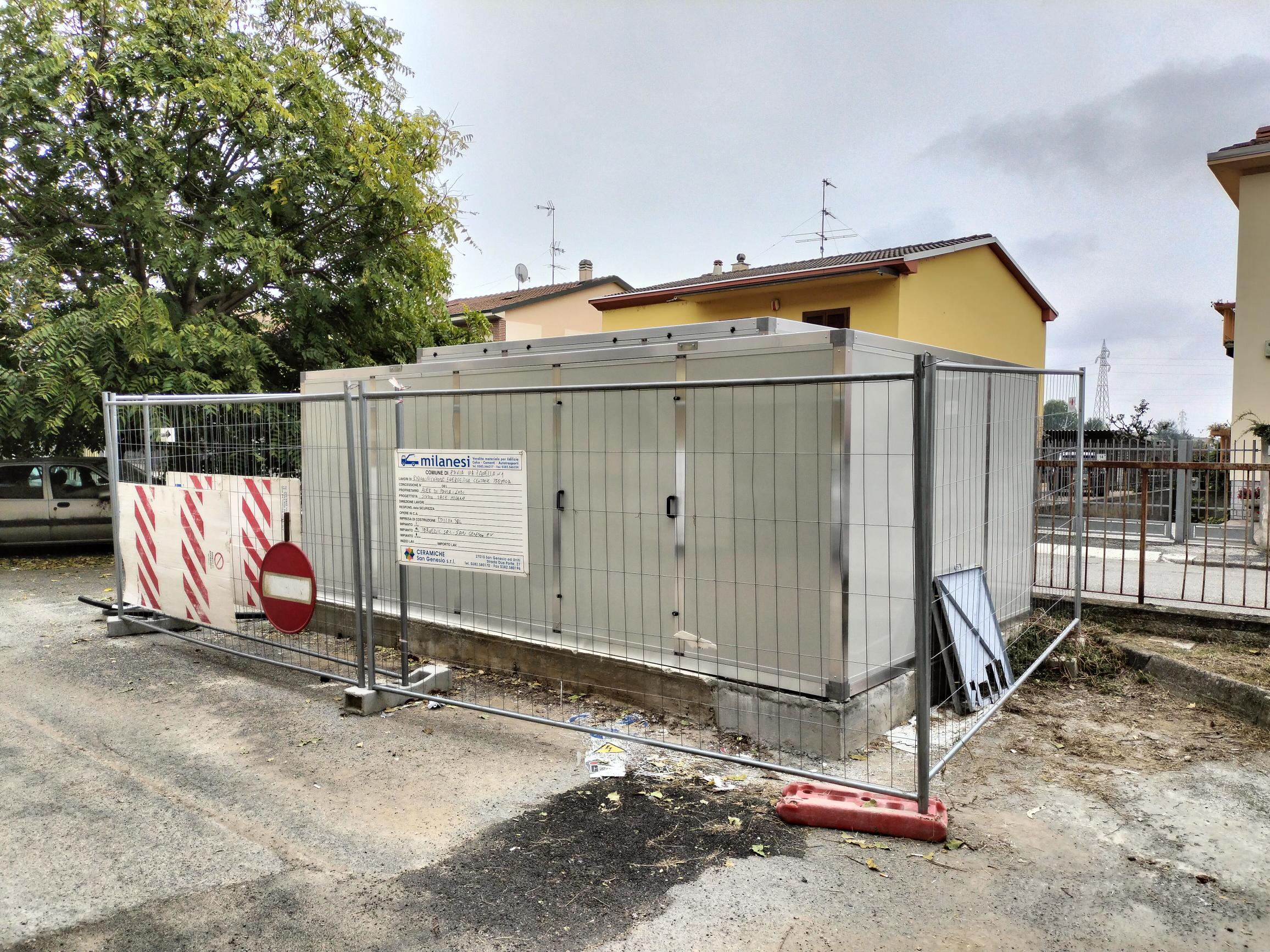 Schermatura acustica struttura, vista esterna b