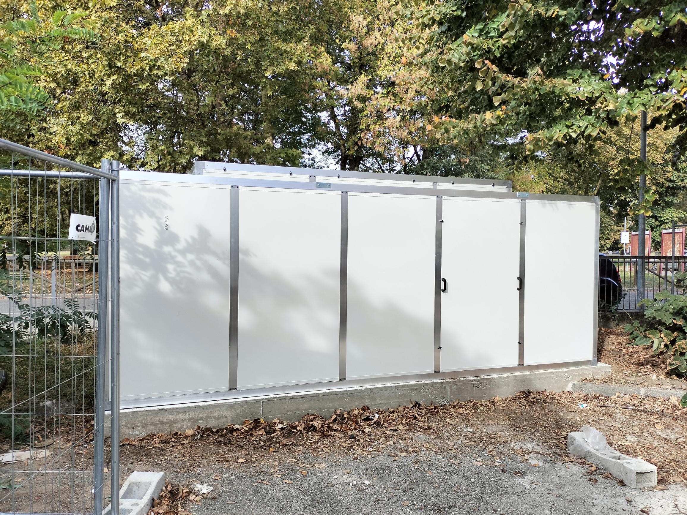 Schermatura acustica struttura, vista esterna