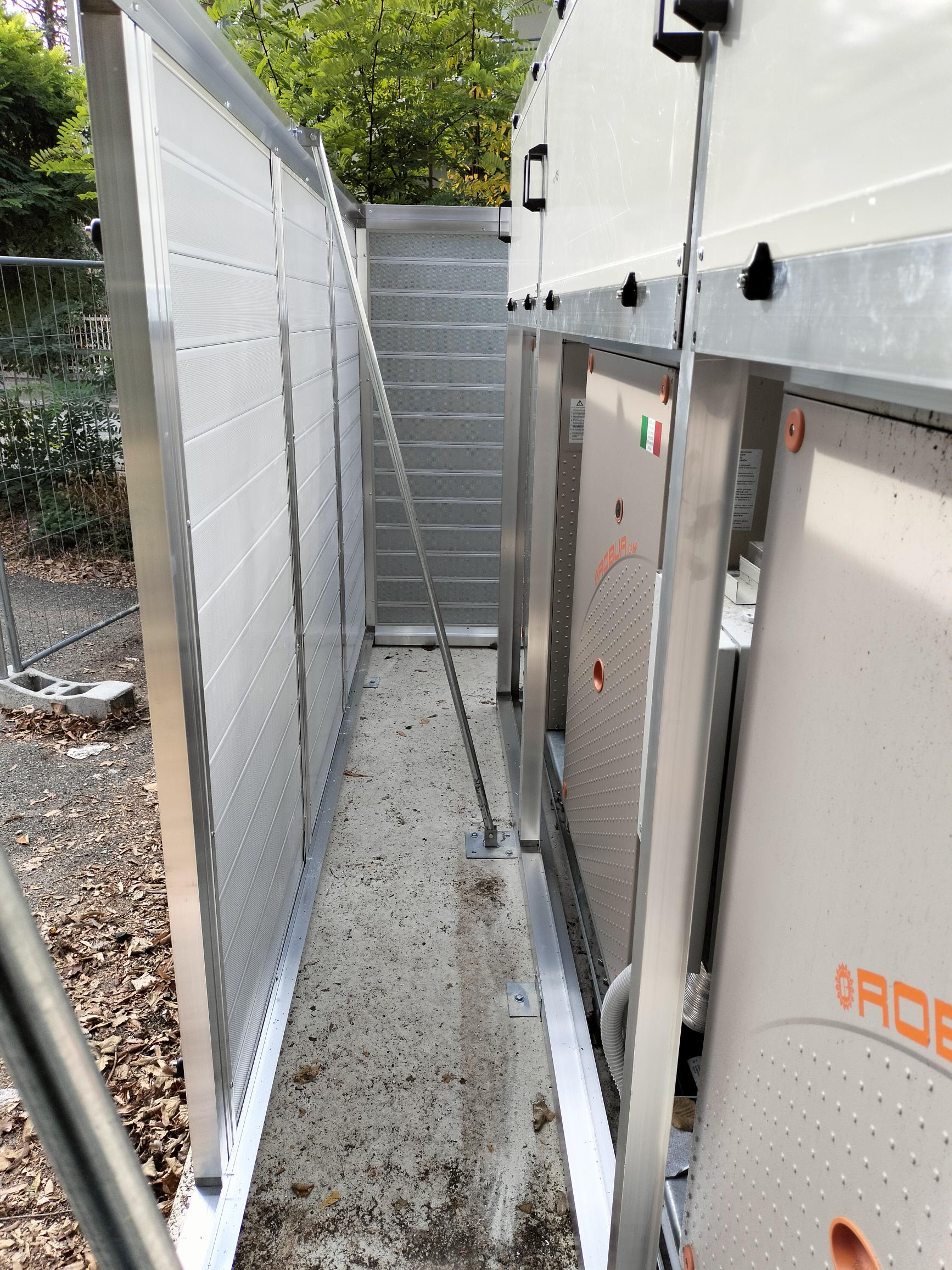 Schermatura acustica struttura, vista interna 3