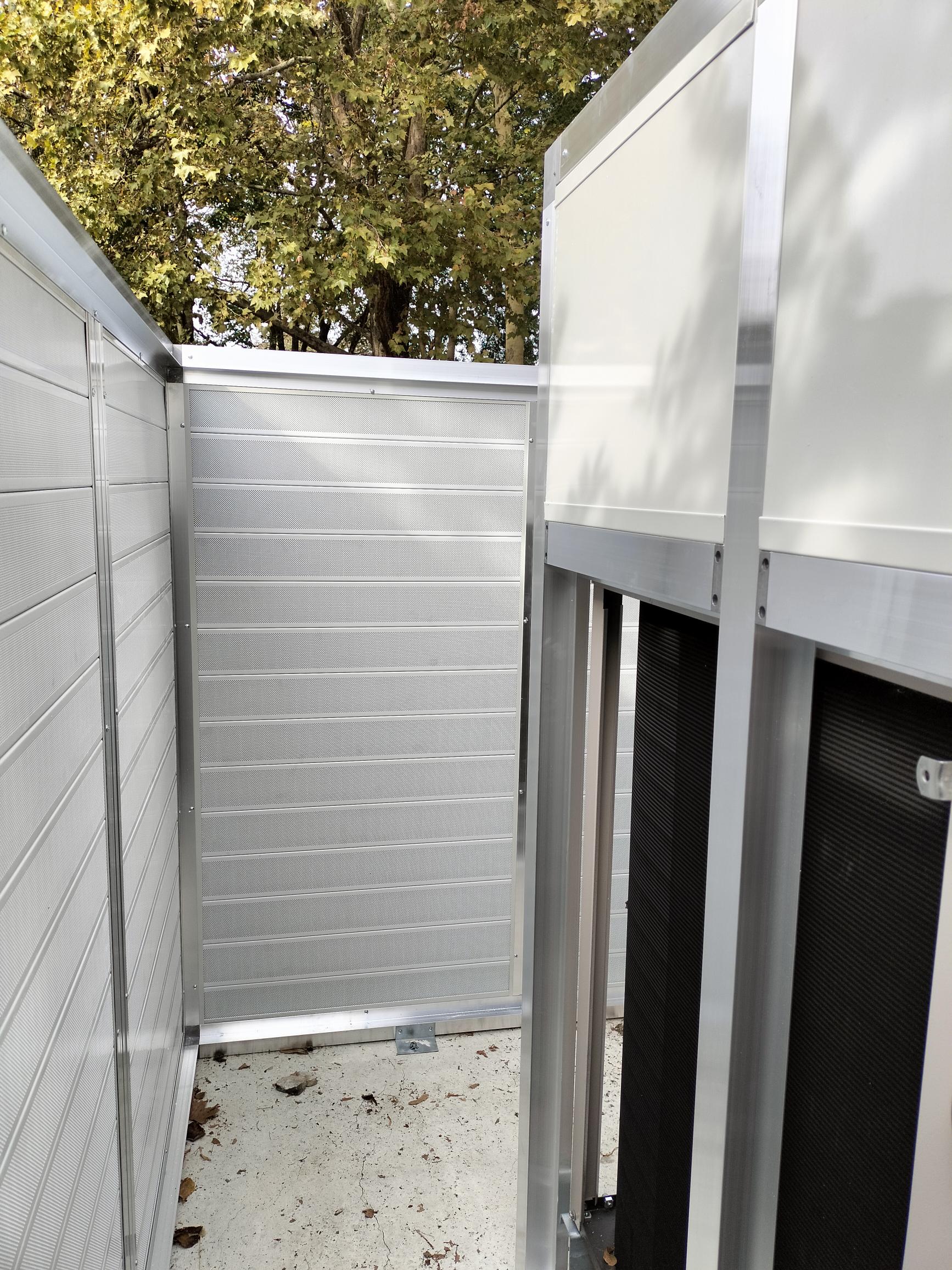 Schermatura acustica struttura, vista interna 4