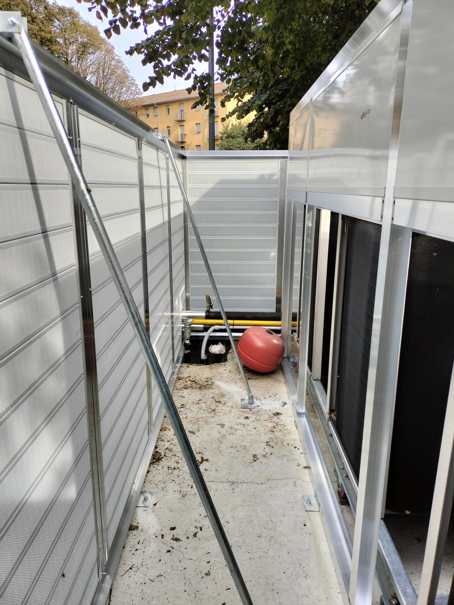 Schermatura acustica struttura, vista interna 6