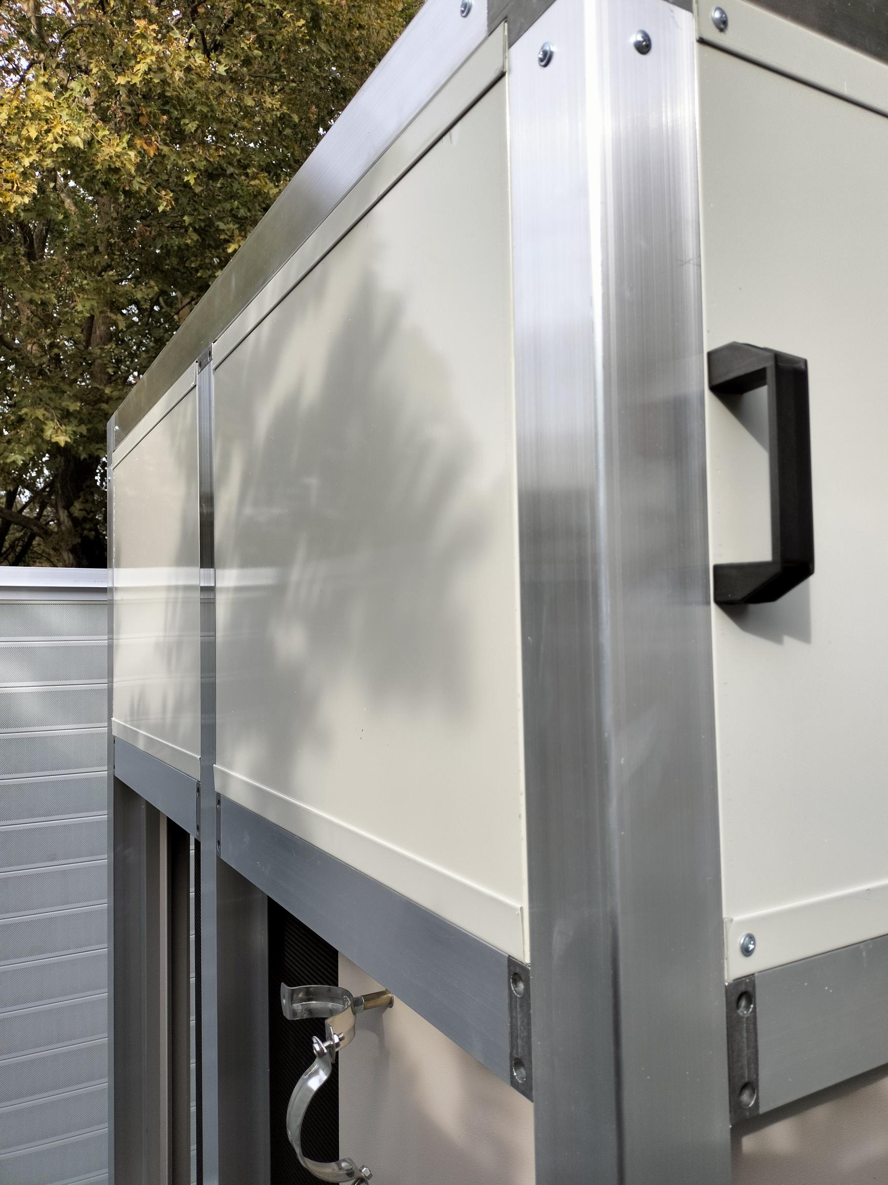 Schermatura acustica struttura, vista interna 9