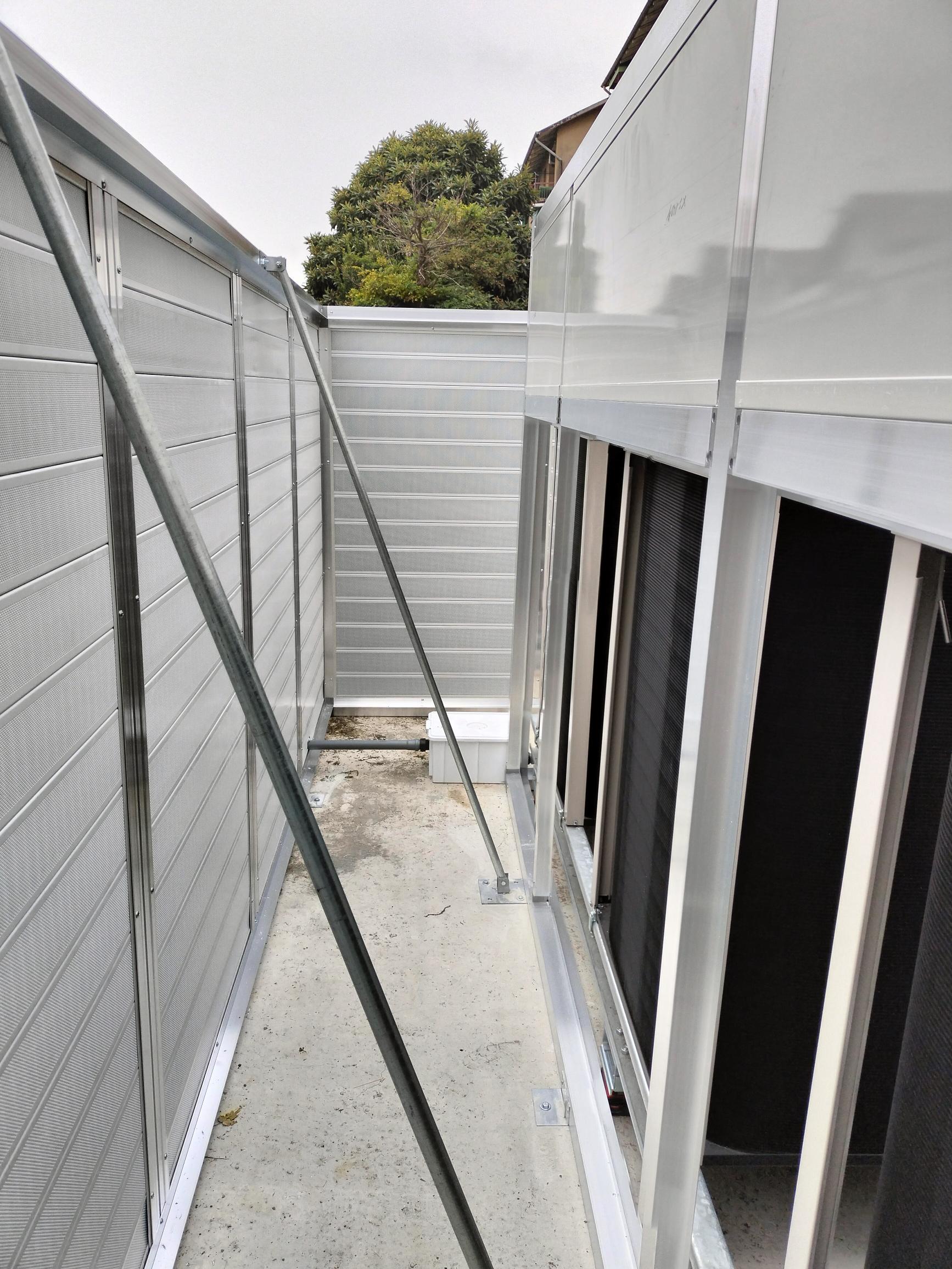 Schermatura acustica struttura, vista interna part. 1