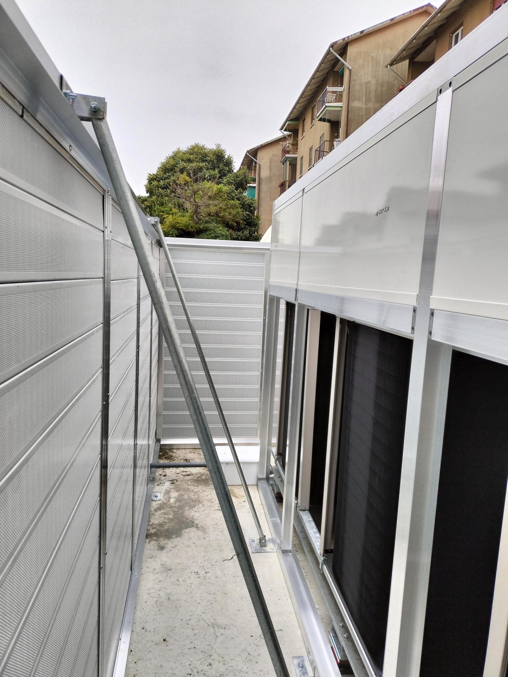 Schermatura acustica struttura, vista interna part. 2