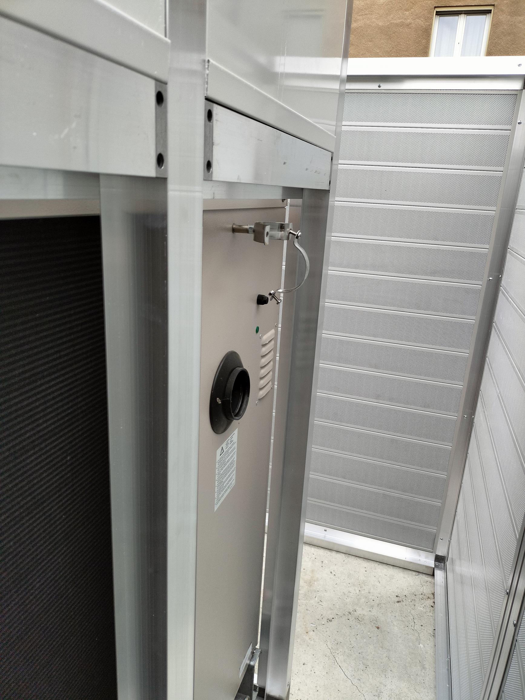 Schermatura acustica struttura, vista interna part. 6