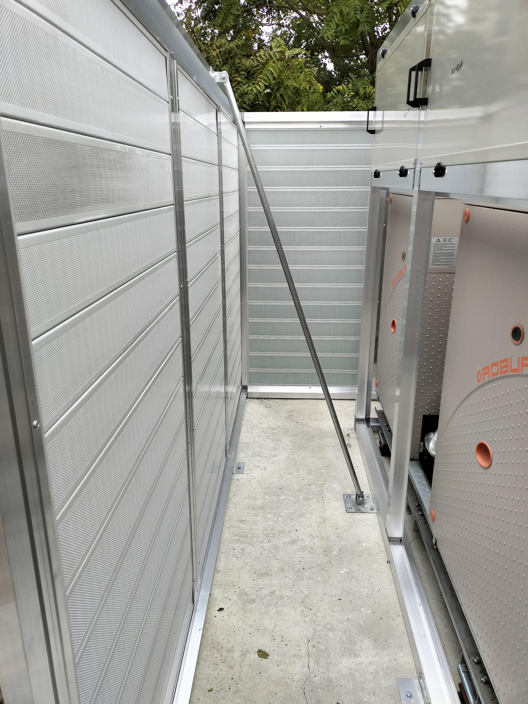 Schermatura acustica struttura, vista interna part. 8