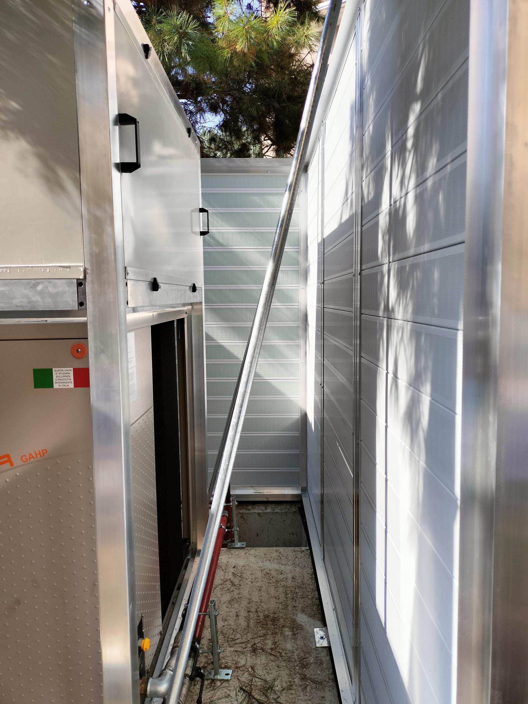 Schermatura acustica vista interna