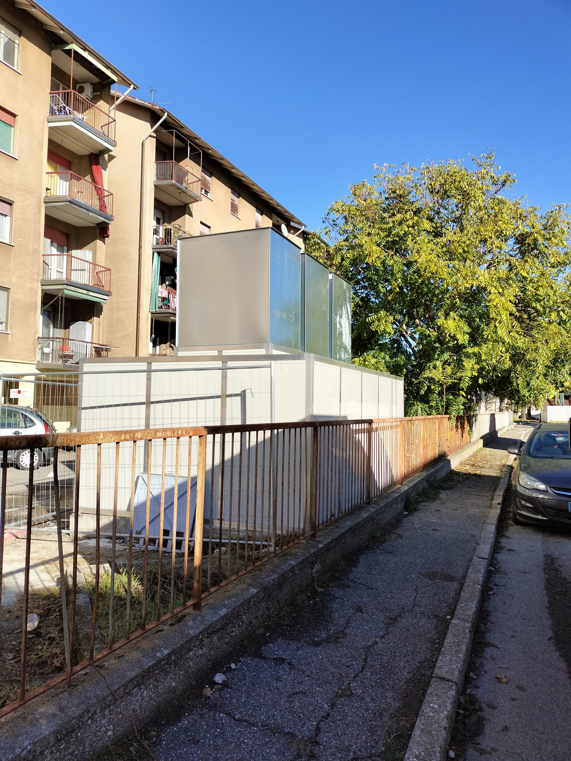 Schermatura acustica, vista silenziatori