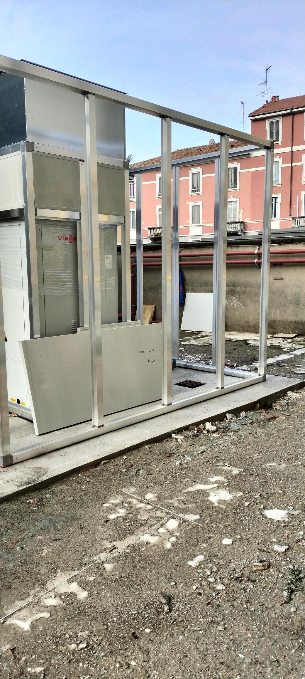 Schermatura acustica esterna struttura e pannelli