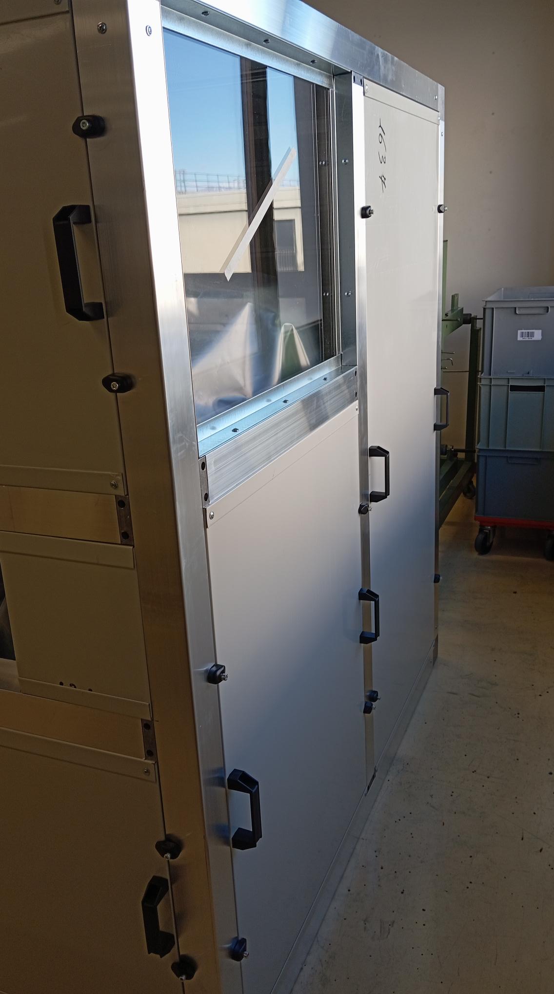 Cabina silente, struttura e pannelli e visiva