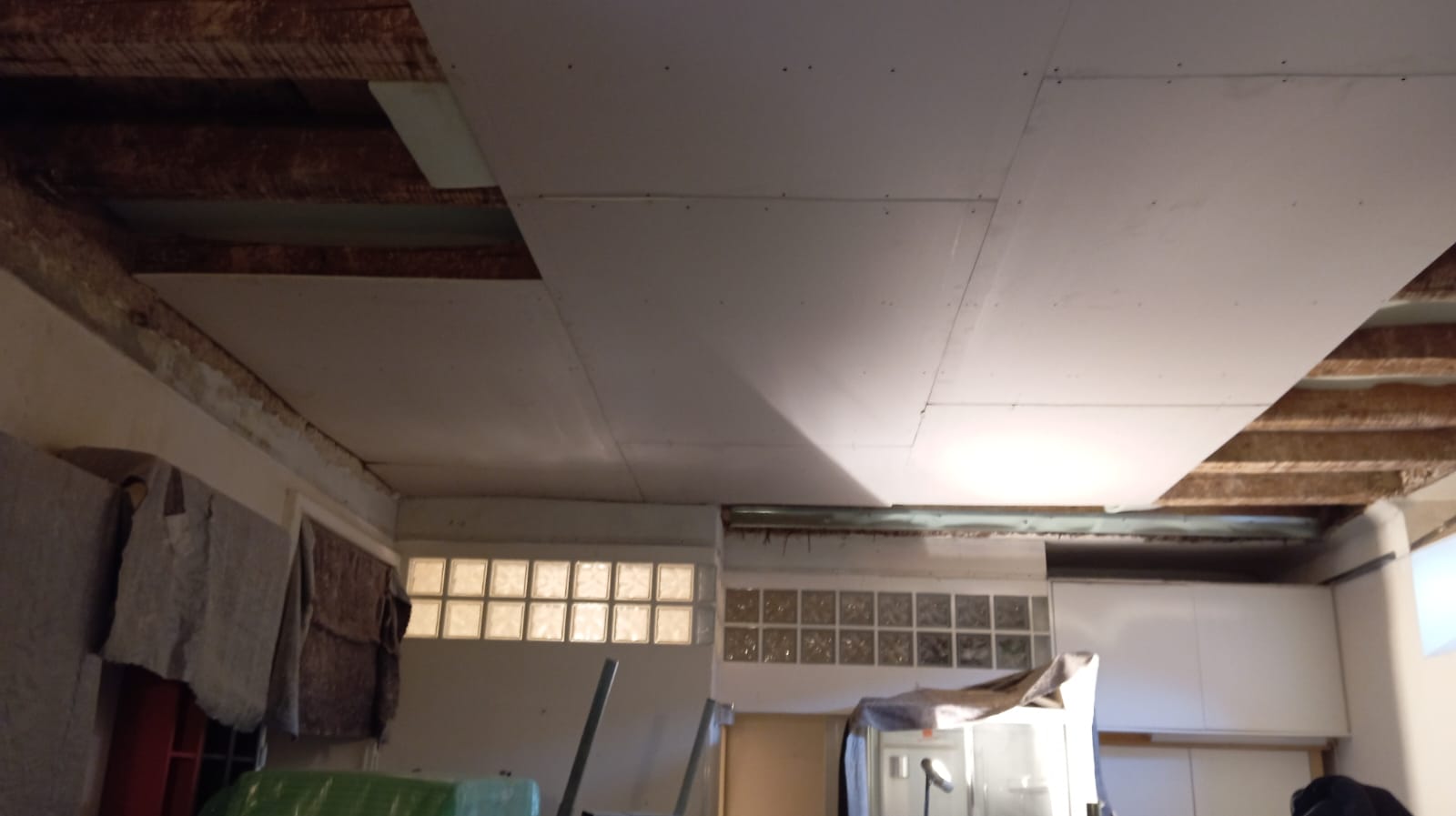 Isolamento acustico, primo controsoffitto, chiusura con lastre, c