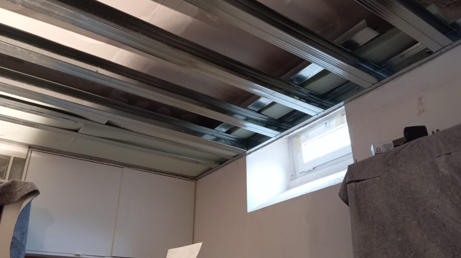 Isolamento acustico, secondo controsoffitto, struttura, c