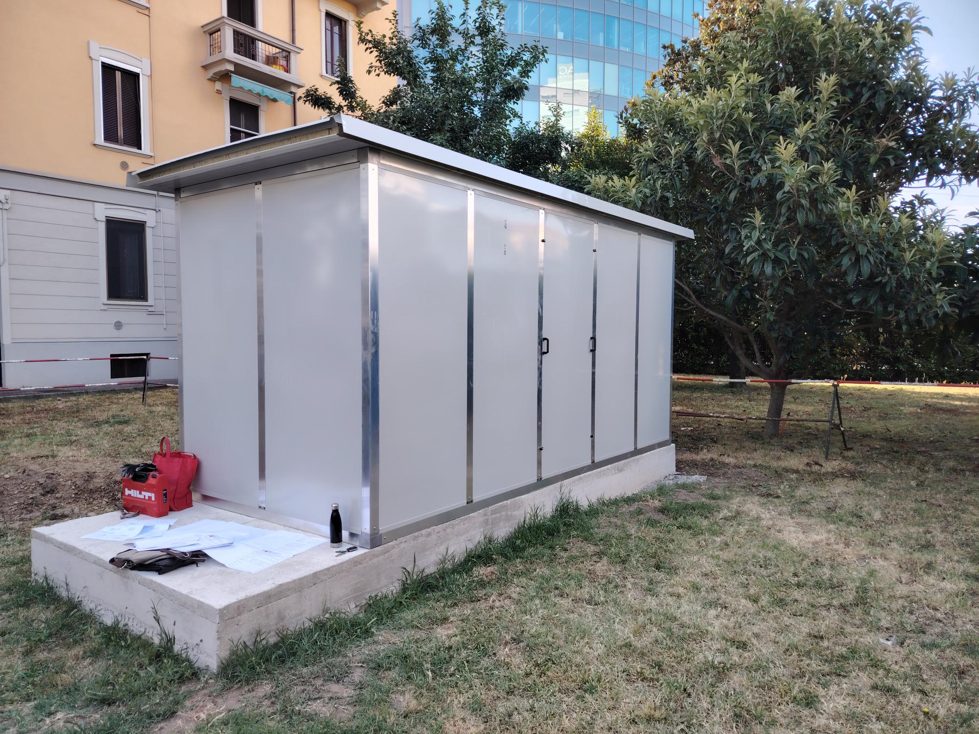 Cabina silente milano, struttura e pannelli a